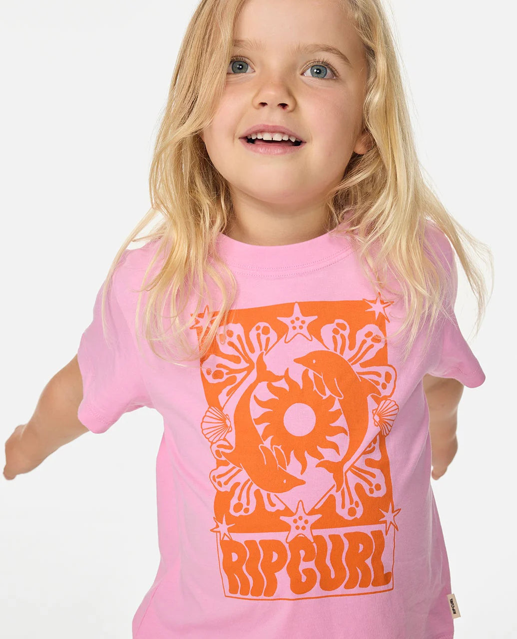 RIPCURL GIRLS SUN SWELL DOLPHIN TEE