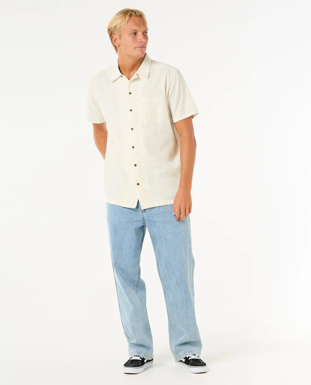 RIP CURL MEN'S RAW ENERGY STRIPE S/S SHIRT