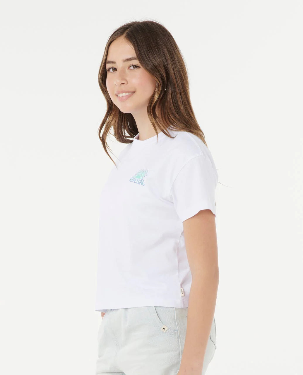 RIPCURL GIRLS SUNRISE CROP TEE