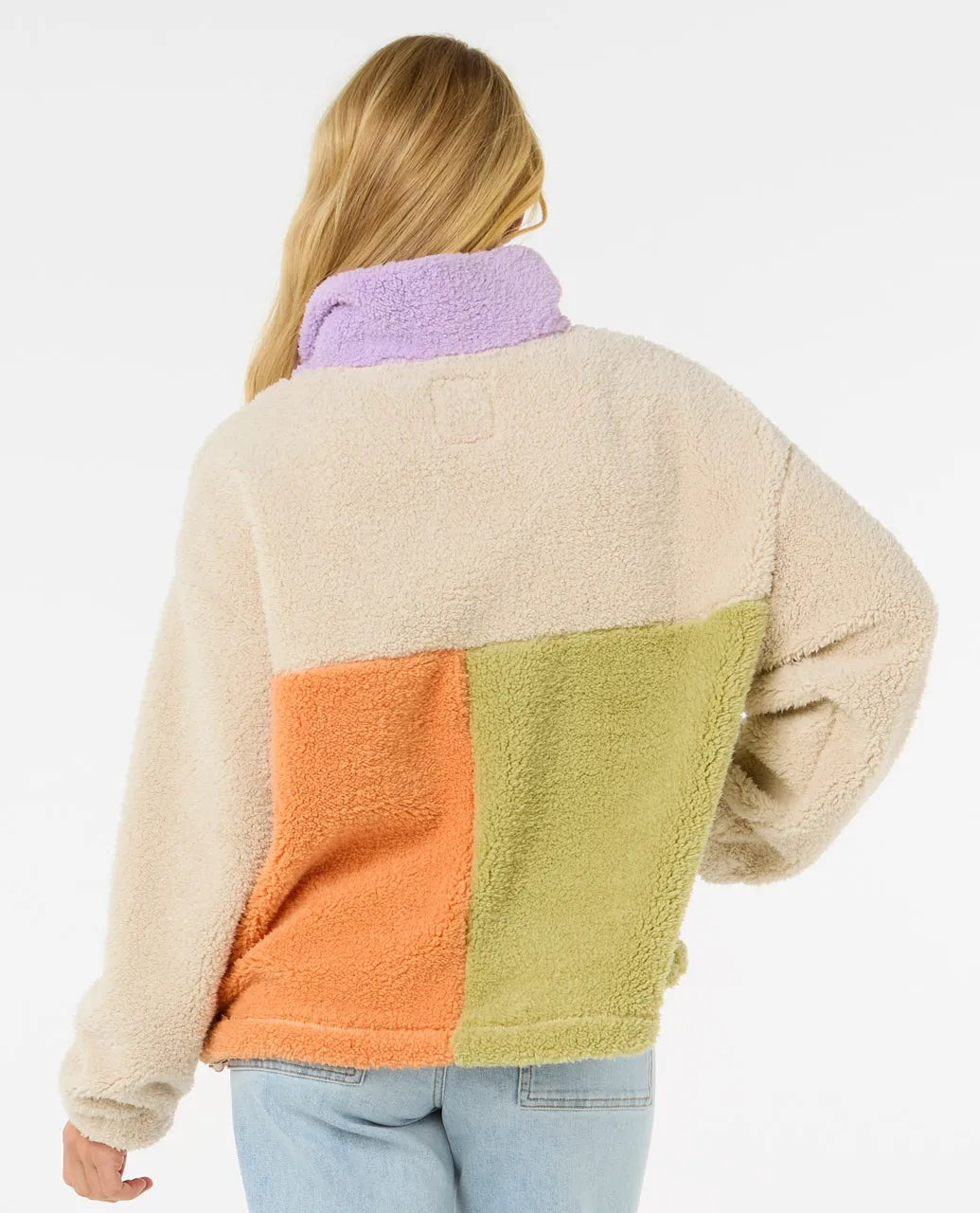 RIPCURL BLOCK PARTY POLAR FLEECE 1/4 ZIP JUMPER