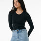 RIPCURL CLASSIC RIBBED L/S TSHIRT