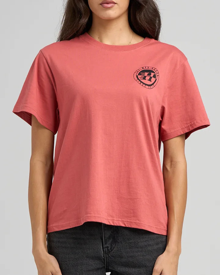 THE MAD HUEYS WOMENS H SERIES SPLIT SS TEE