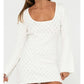 RUSTY LADIES LEO LONG SLEEVE KNIT MINI DRESS