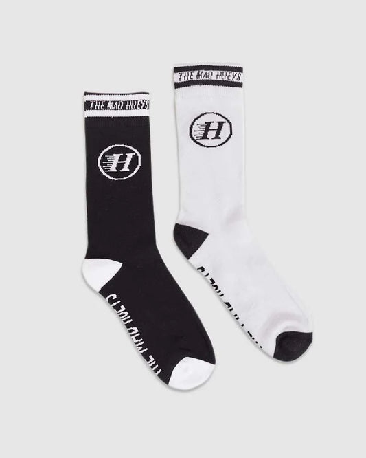 THE MAD HUEYS SURF FISH PARTY 2 PACK SOCKS