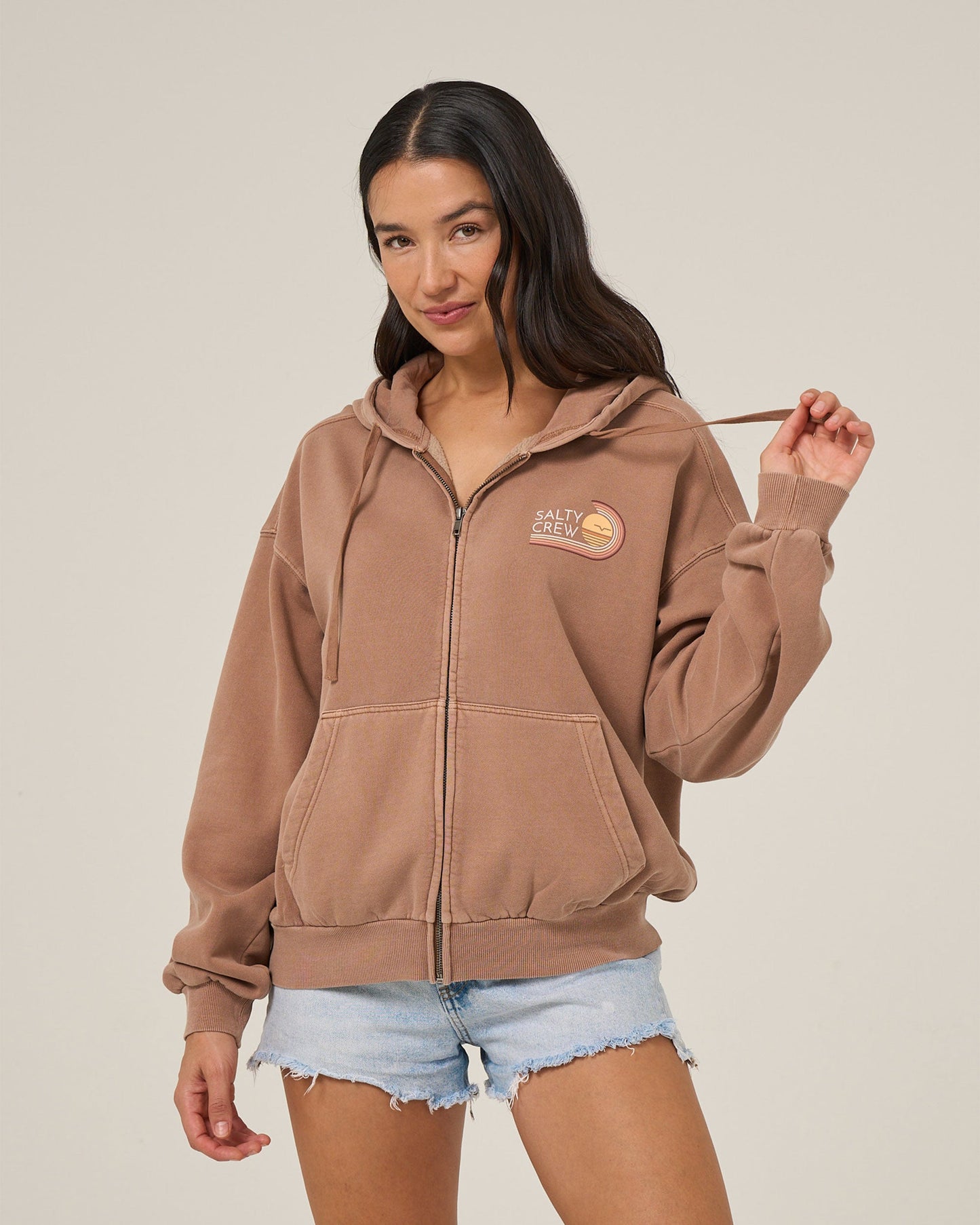 SALTY CREW OMBRE WAVE HOODED ZIP JACKET