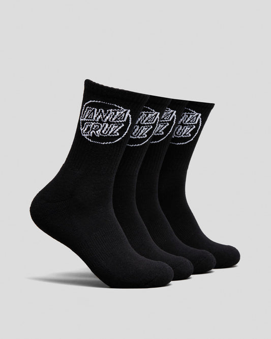 SANTA CRUZ OPTUS DOT CREW SOCKS 4 PK