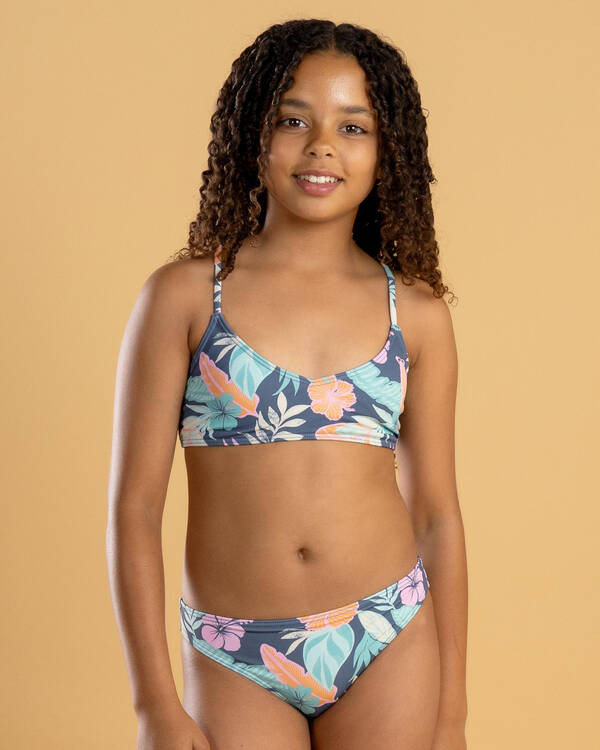 ROXY ACTIVE FLORAL RG 3 PIECE GIRLS SWIM SET
