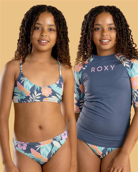 ROXY ACTIVE FLORAL RG 3 PIECE GIRLS SWIM SET