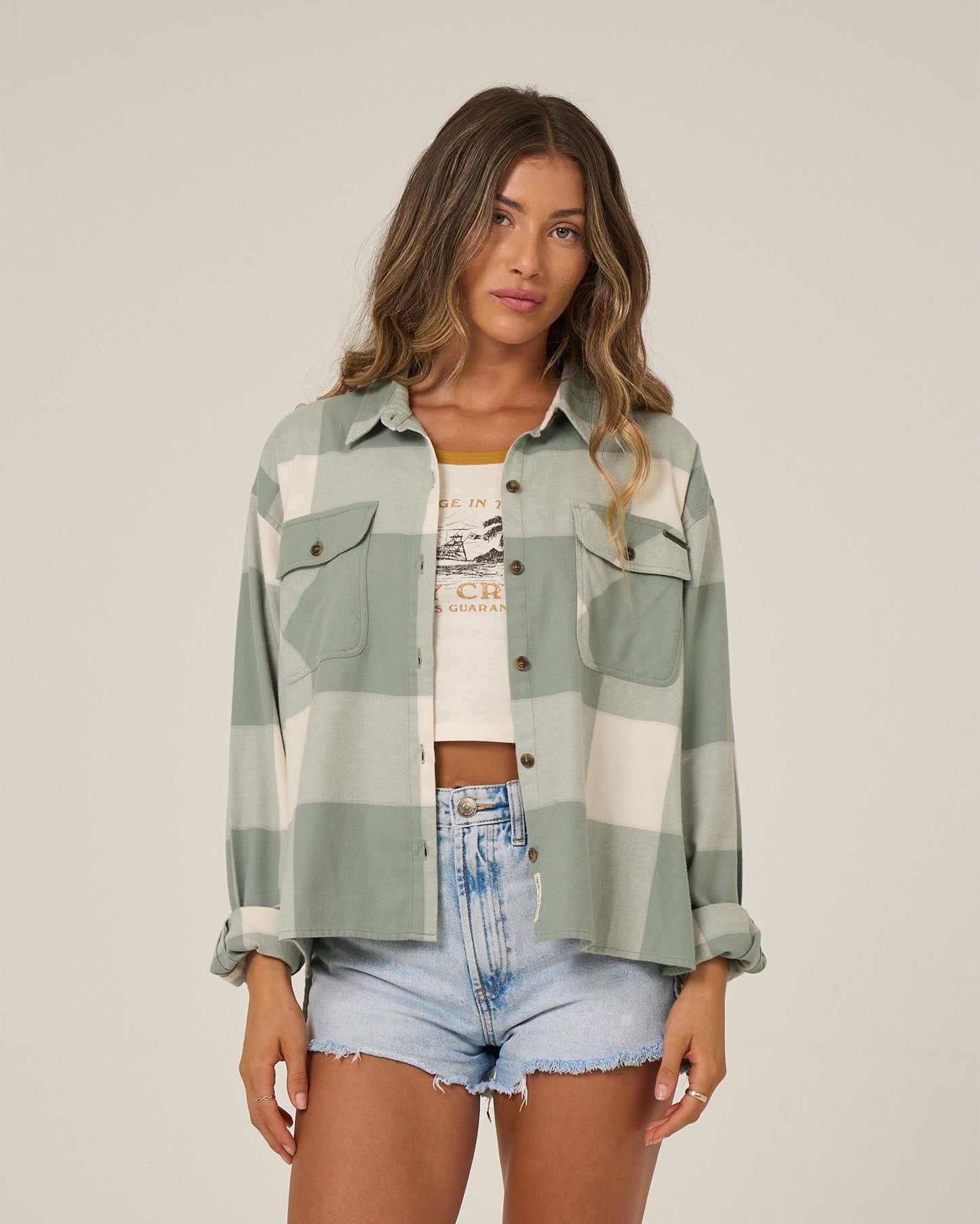 SALTY CREW WOMENS NOMAD FLANNEL SHIRT