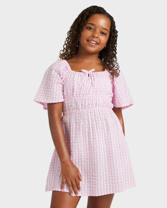 ROXY GIRLS DAISY CHECK DRESS