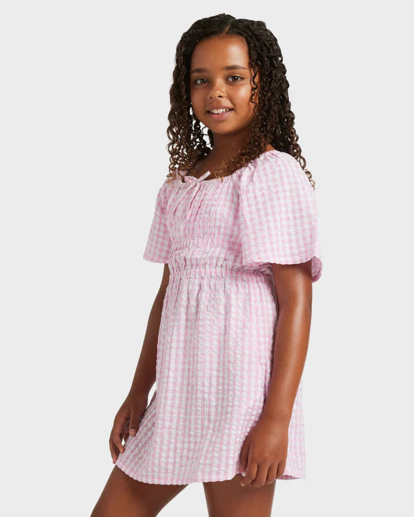 ROXY GIRLS DAISY CHECK DRESS