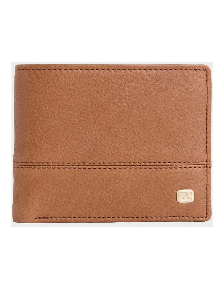 BILLABONG MENS DIMENSION 2 IN 1 LEATHER WALLET