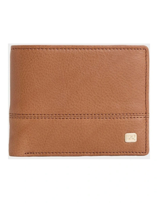 BILLABONG MENS DIMENSION 2 IN 1 LEATHER WALLET