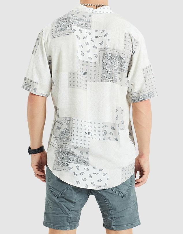 NENA & PASADENA DIAMOND DISTRICT RELAXED SHORT SLEEVE SHIRT