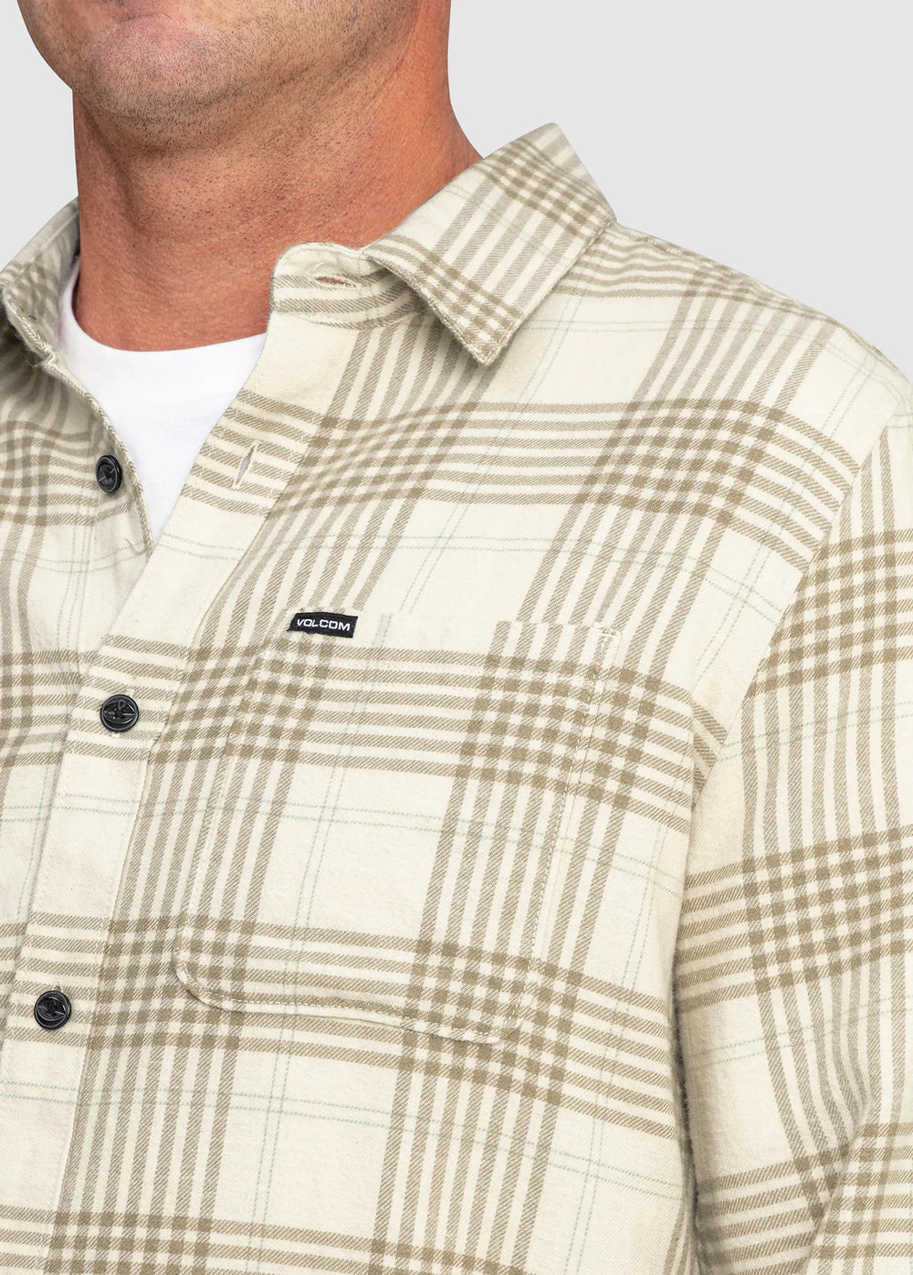 VOLCOM CADEN PLAID LS FLANNEL SHIRT