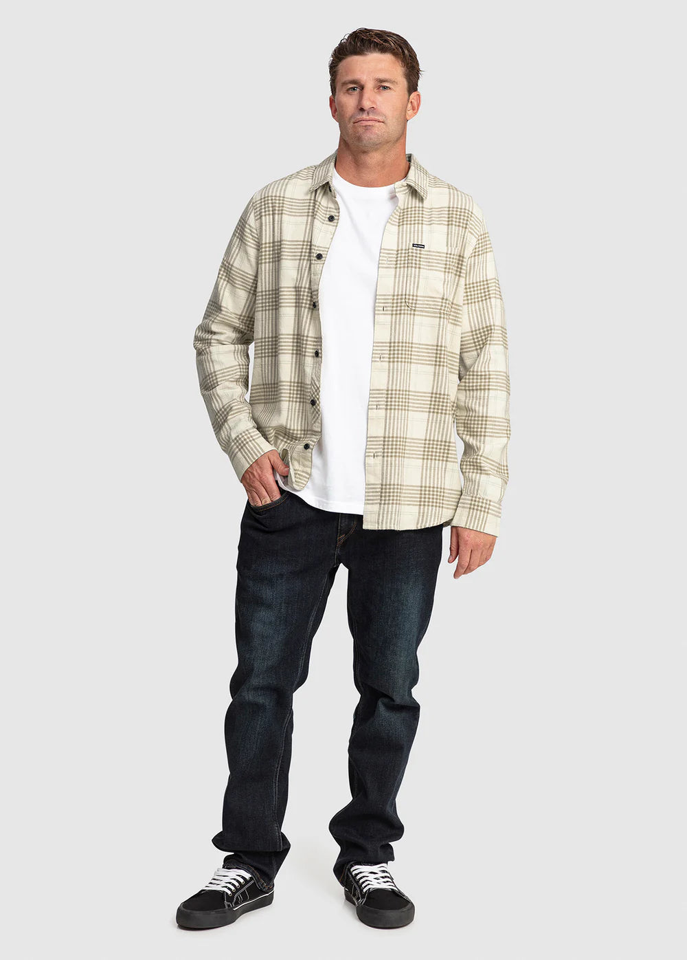 VOLCOM CADEN PLAID LS FLANNEL SHIRT