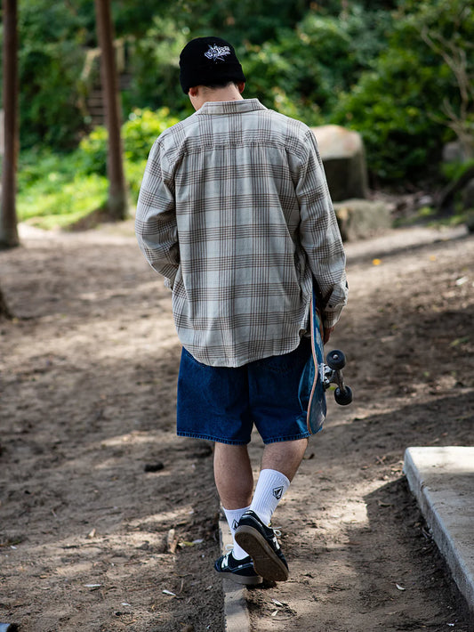 VOLCOM CADEN PLAID LS FLANNEL SHIRT
