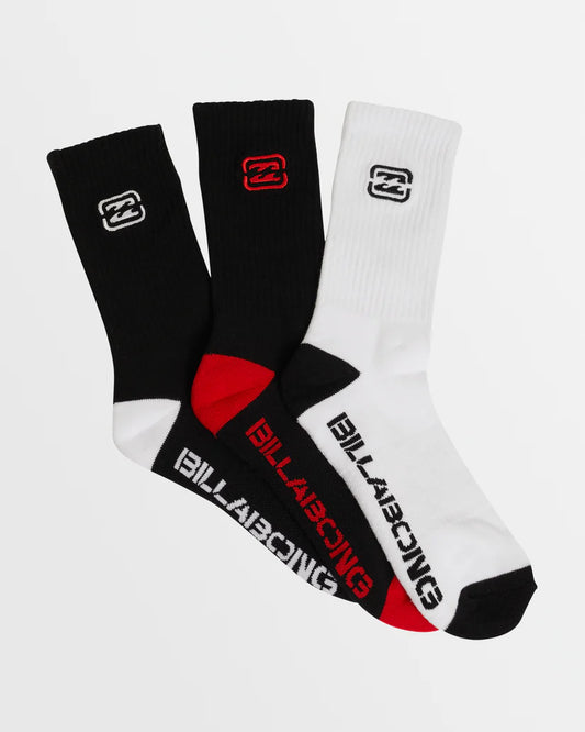 BILLBONG BRACKET WAVE SOCKS 3 PACK