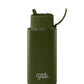 FRANK GREEN 34OZ/1L SSC FLIP STRAW LID BOTTLE