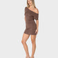 RUSTY SALLY SLOUCH OFF SHOULDER DRESS