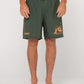 RUSTY MENS RETRO FLEX SHATTERED ELASTIC BOARDSHORT