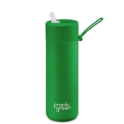 FRANK GREEN 20oz 595mil CERAMIC REUSABLE BOTTLE FLIP LID