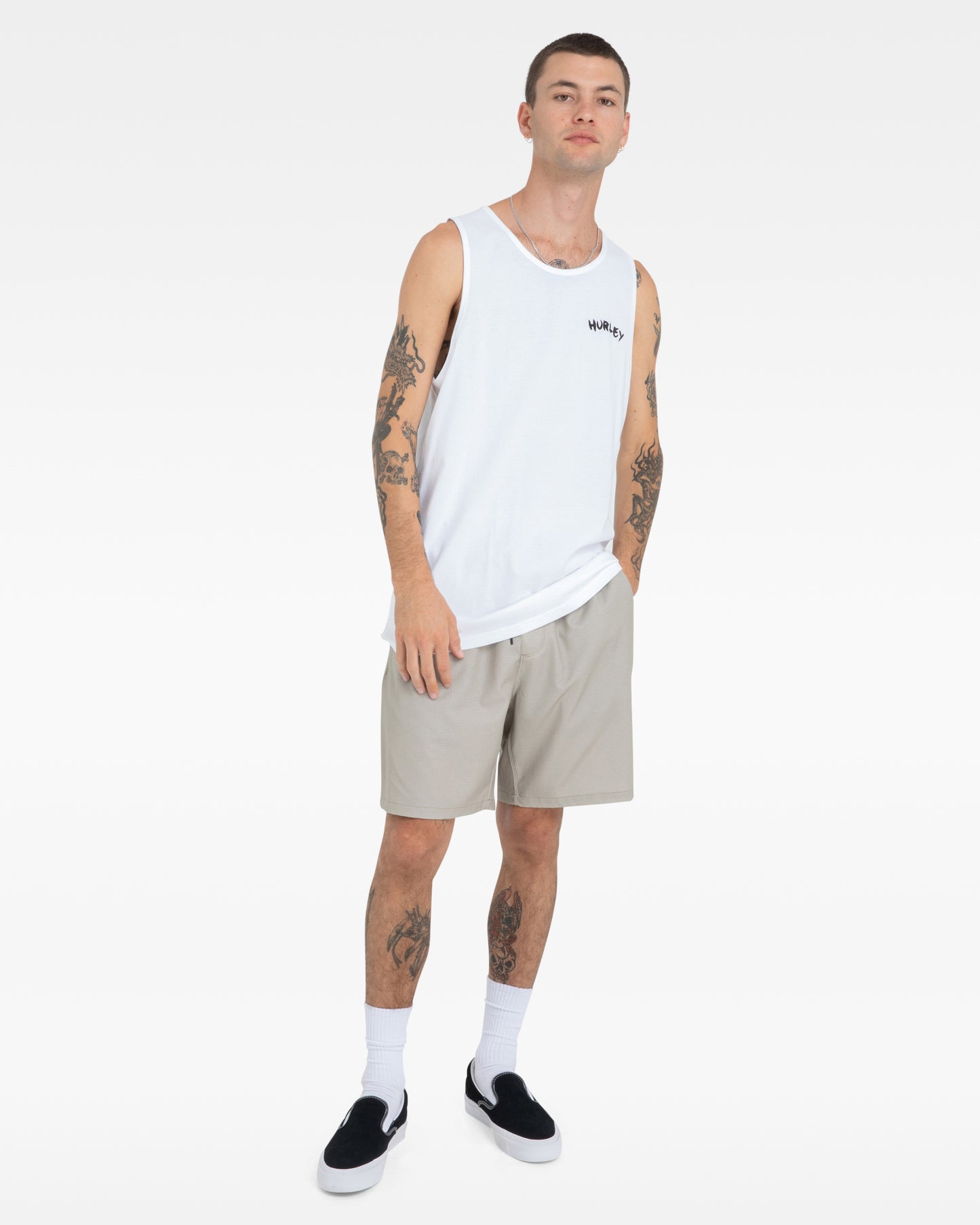 HURLEY MENS STAMP SINGLET