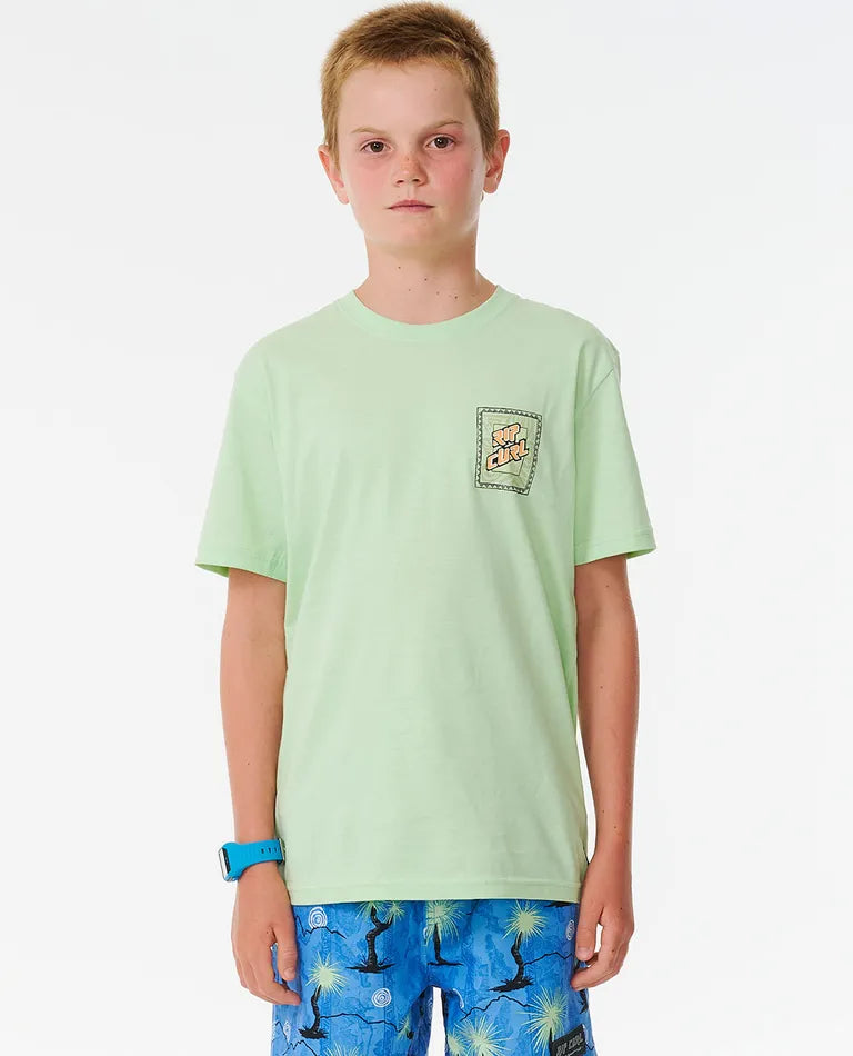 RIPCURL SHRED ROCK LOGO TEE-BOY – Quarryman Surf