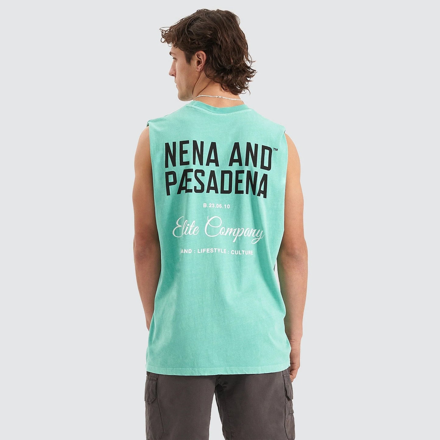 NENA & PASADENA HESITATION RELAXED MUSCLE TEE