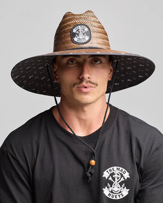 THE MAD HUEYS ANCHOR BONES STRAW HAT