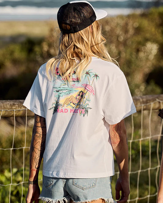 THE MAD HUEYS LIFES A BEACH WOMENS SS TEE