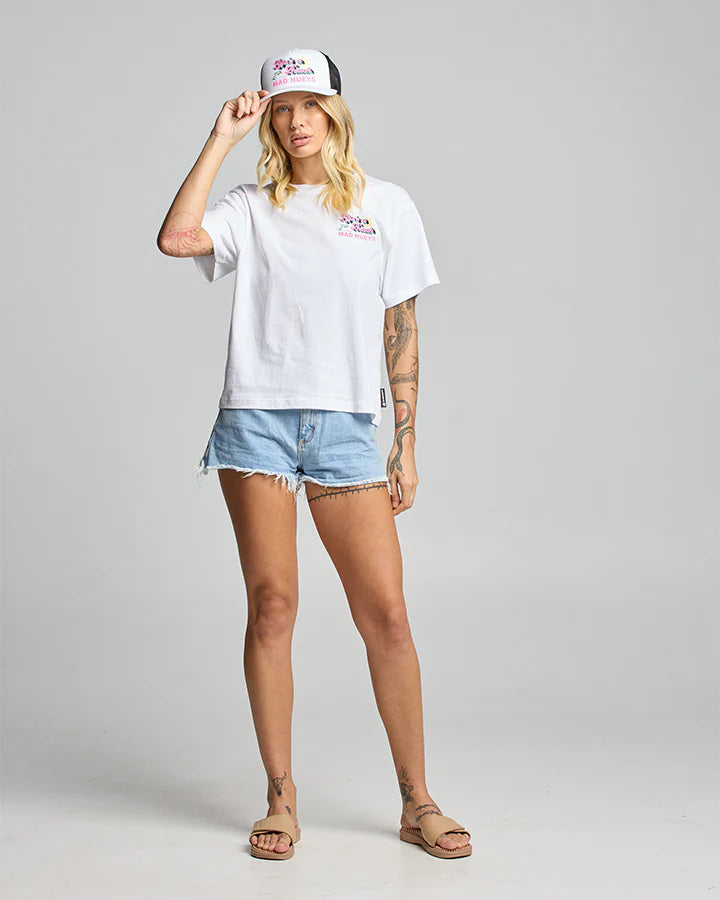 THE MAD HUEYS LIFES A BEACH WOMENS SS TEE