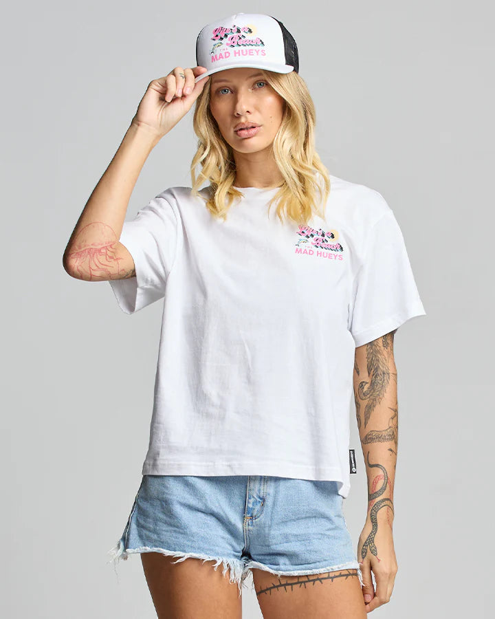 THE MAD HUEYS LIFES A BEACH WOMENS SS TEE