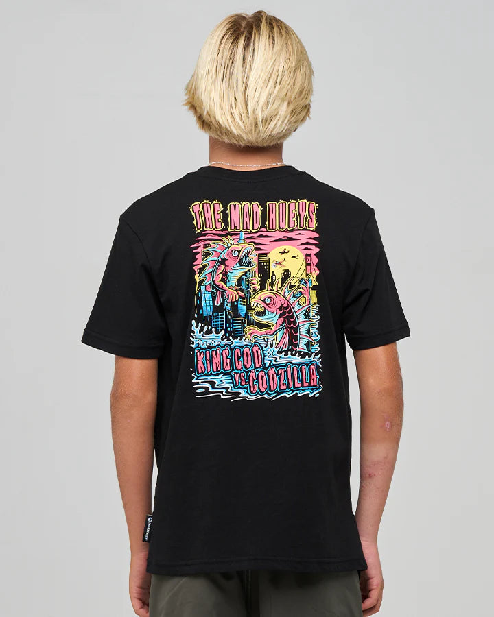 THE MAD HUEYS KING COD CODZILLA YOUTH SS TEE
