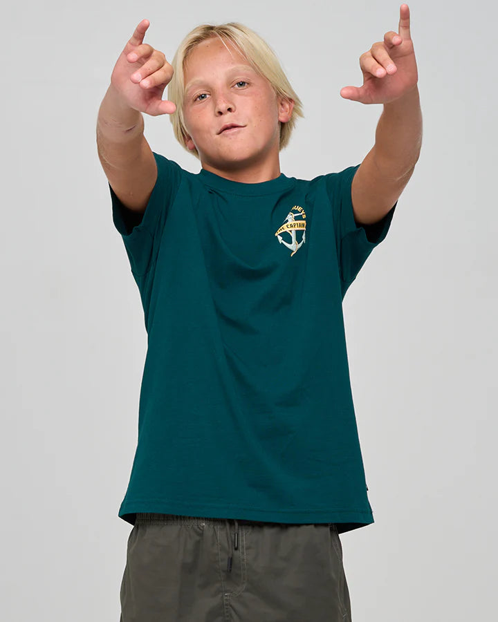 THE MAD HUEYS YOUTH CROC CAPTAIN SS TEE