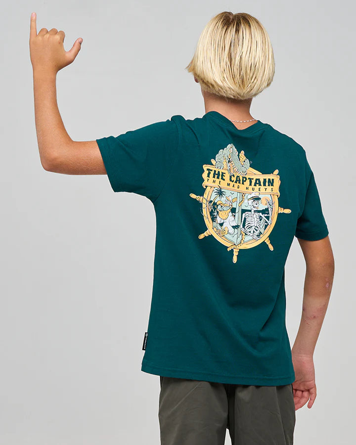 THE MAD HUEYS YOUTH CROC CAPTAIN SS TEE