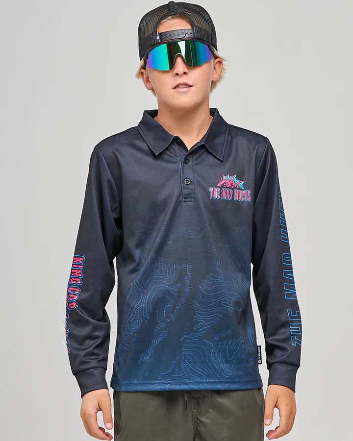 THE MAD HUEYS KING COD CODZILLA YOUTH UPF 50+ FISHING JERSEY
