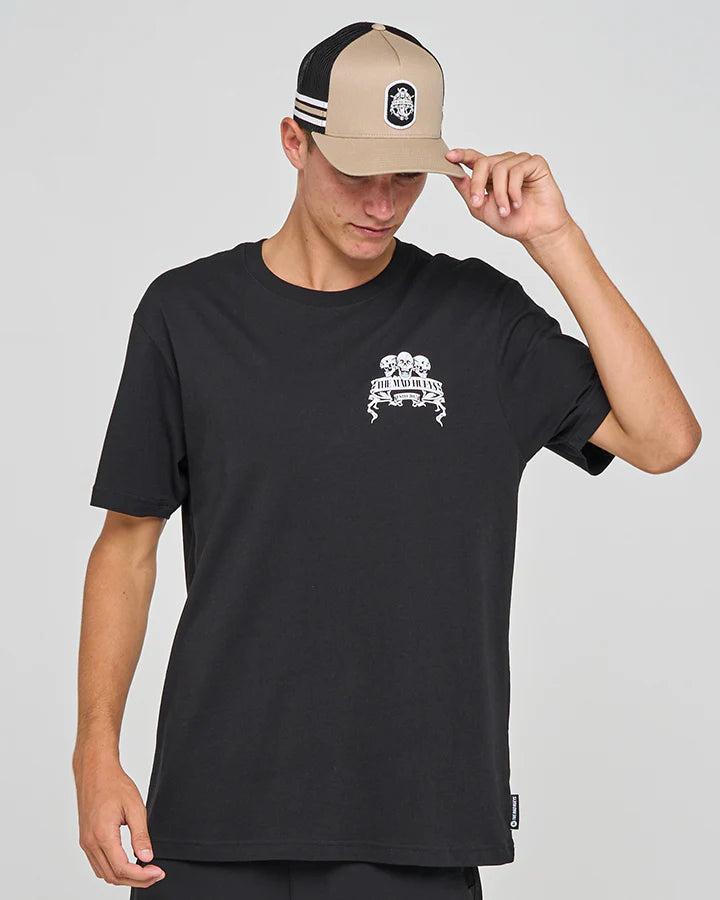 THE MAD HUEYS TRIPLE ANCHOR MENS SS TEE