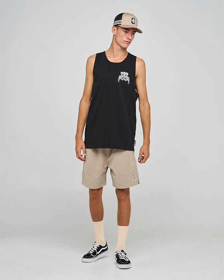 THE MAD HUEYS TRIPLE ANCHOR MENS TANK