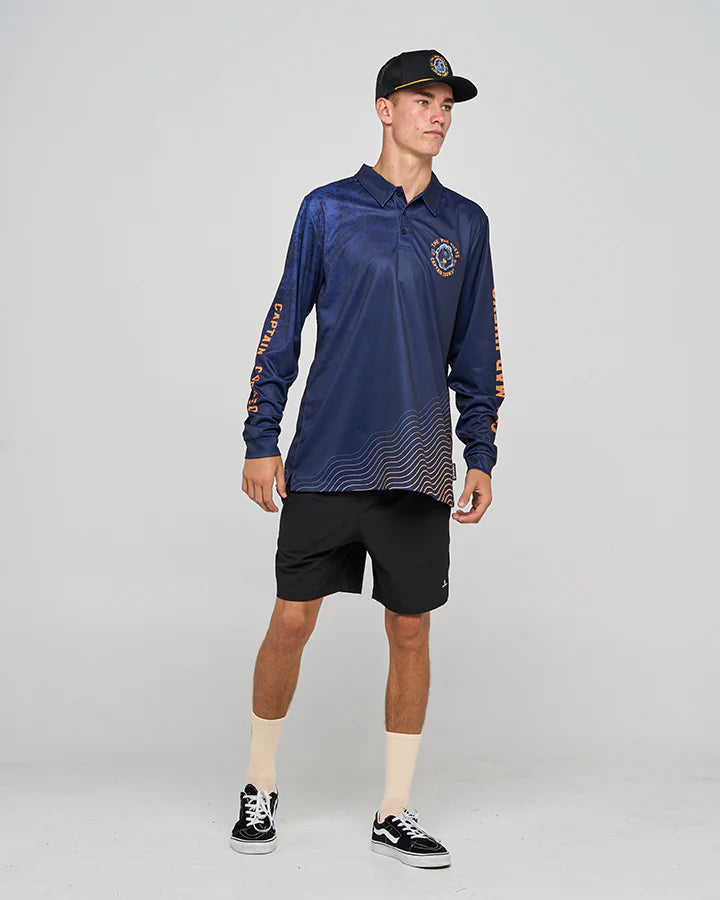 THE MAD HUEYS MENS CAPTAIN COOKED JAWS UPF50+ FISHING JERSEY