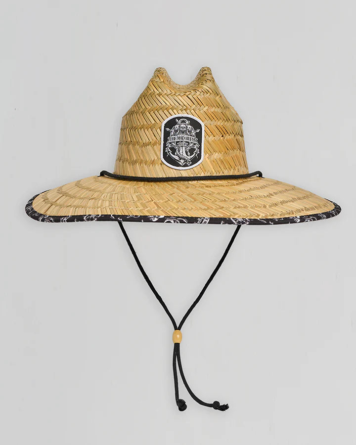THE MAD HUEYS TRIPLE ANCHOR STRAW HAT