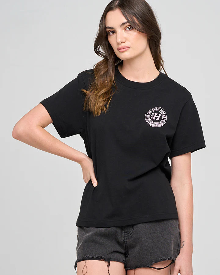 THE MAD HUEYS WOMENS LIVING HUEYS SS TEE