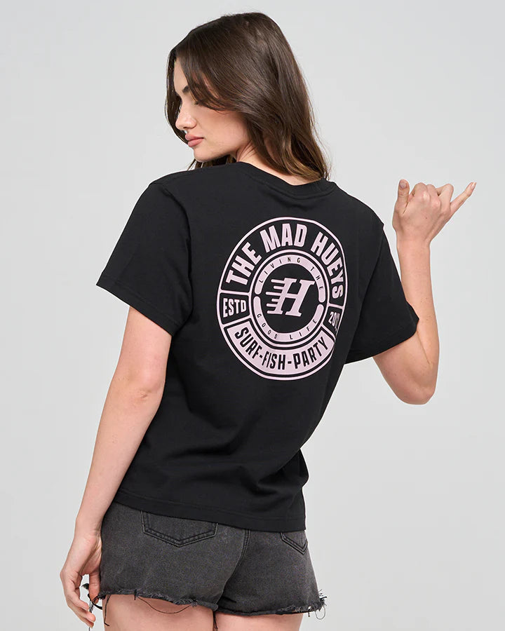 THE MAD HUEYS WOMENS LIVING HUEYS SS TEE