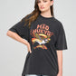 THE MAD HUEYS BIRDS OF PREY WOMENS OVERSIZED TEE