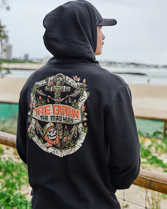 THE MAD HUEYS THE TIKI CAPTAIN HOODED PULLOVER