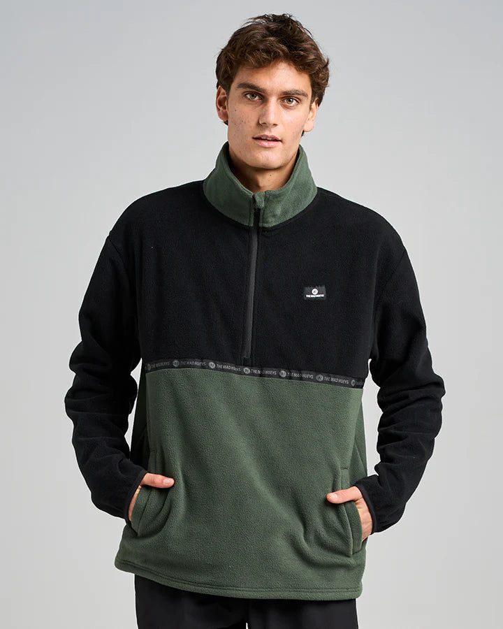 THE MAD HUEYS TIDAL QUARTER ZIP JUMPER