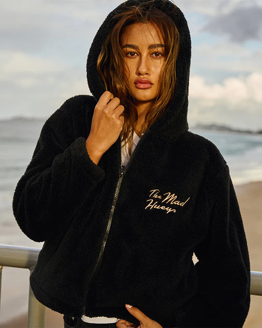 THE MAD HUEYS SEAHORSE WOMENS HOODED ZIP THROUGH JACKET