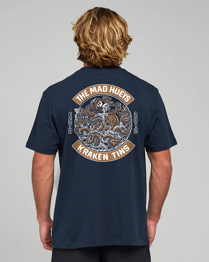 THE MAD HUEYS MENS TINS KRAKEN S/S TSHIRT