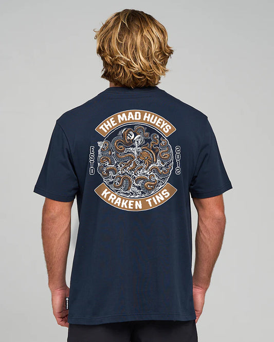 THE MAD HUEYS MENS TINS KRAKEN S/S TSHIRT
