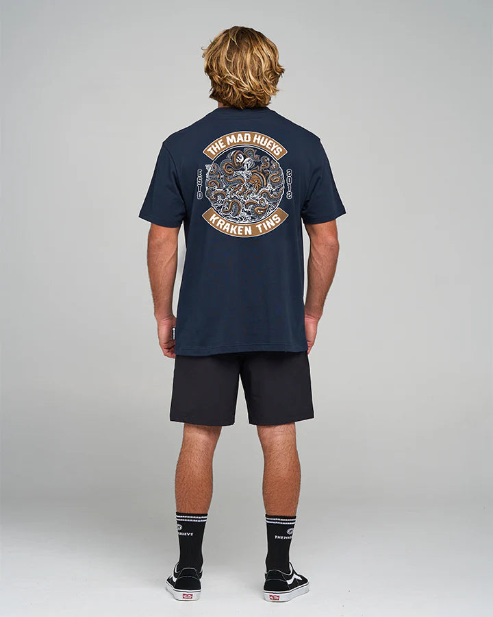 THE MAD HUEYS MENS TINS KRAKEN S/S TSHIRT
